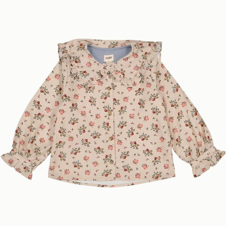 Ruffled Collar Blouse in Corduory