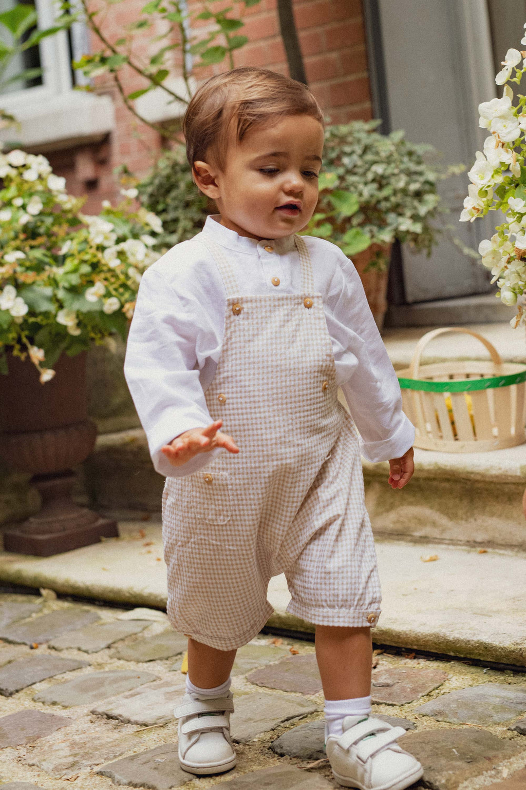 Blue Gingham Jumpsuit