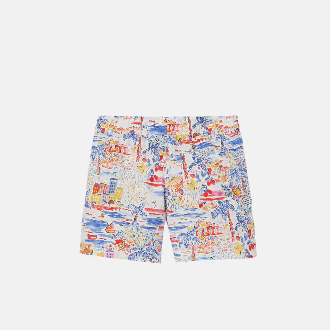 Blue Graphic Swimshorts