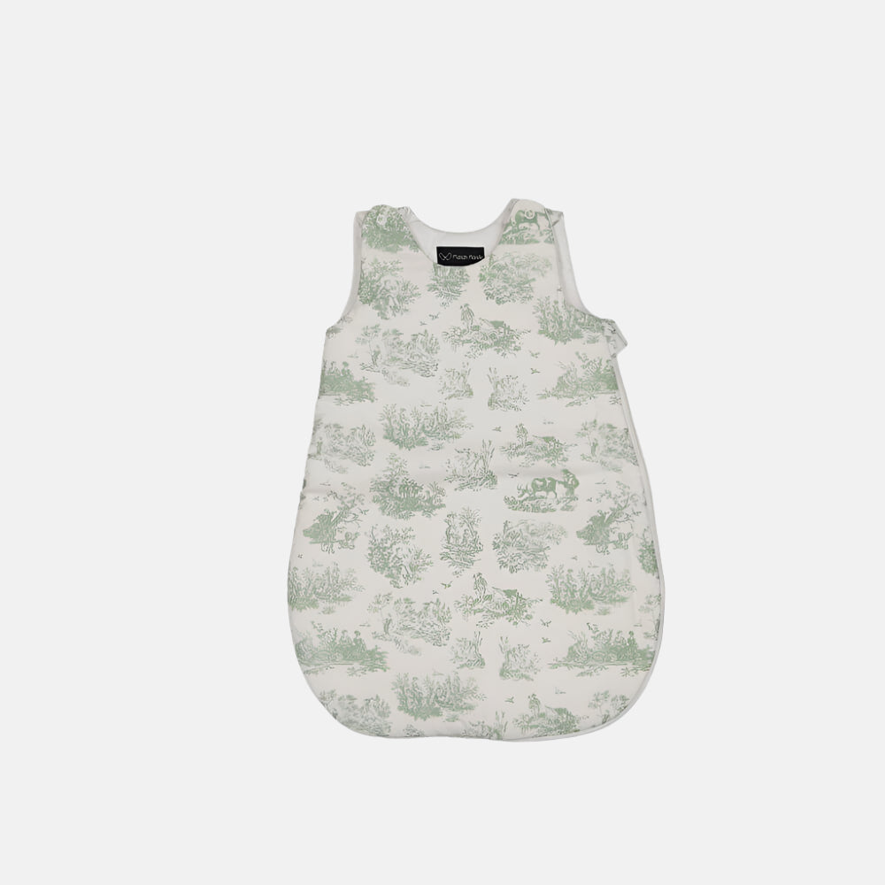 Green Toile de Jouy Sleep Sack