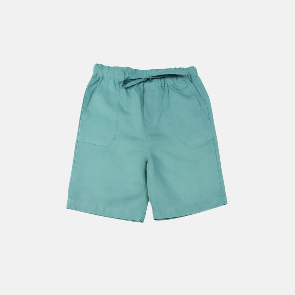 Mint Linen Shorts