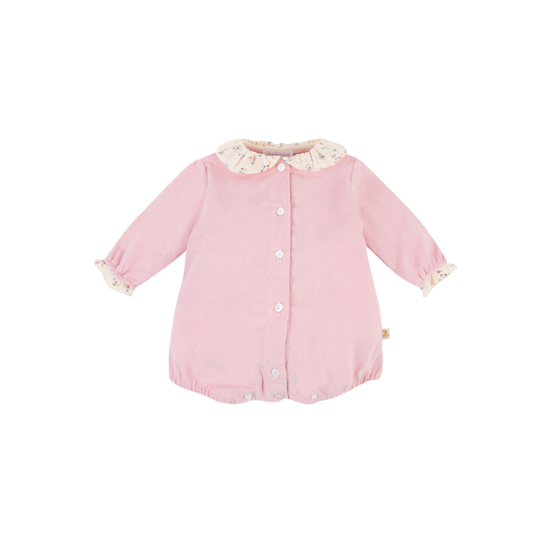 Pink Corduroy Romper