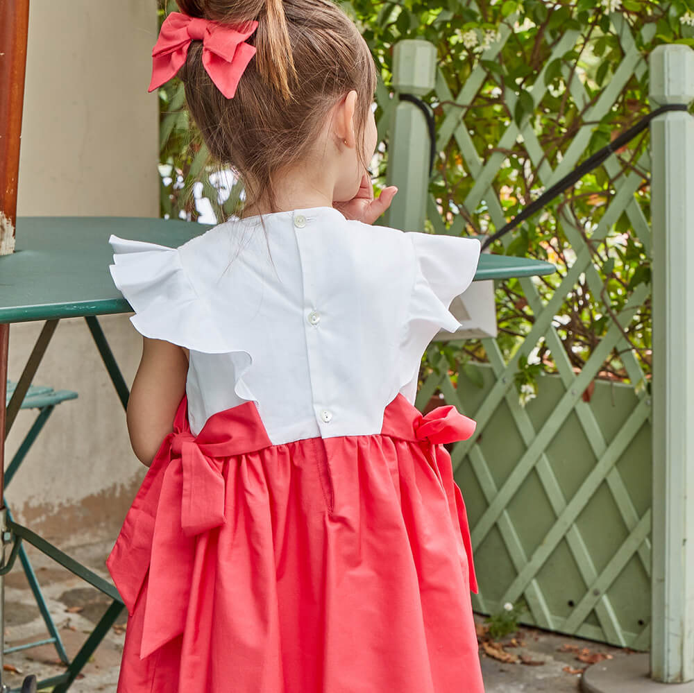 Two-tone Smocked Dress