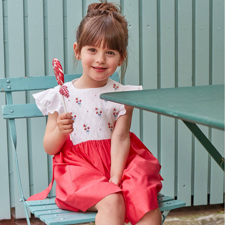 Two-tone Smocked Dress