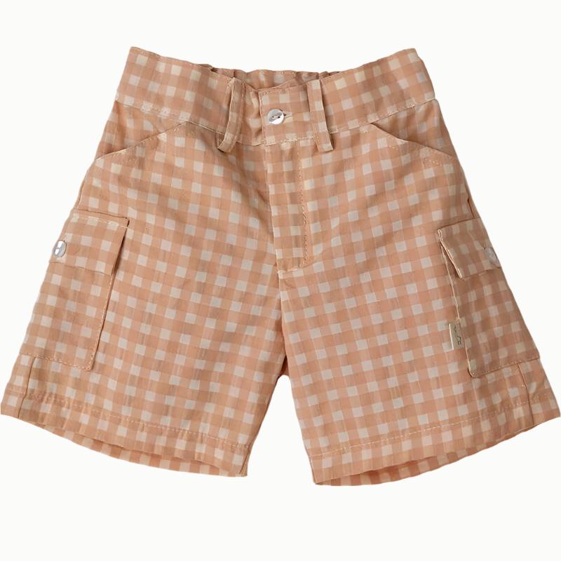 premium European boys gingham shorts