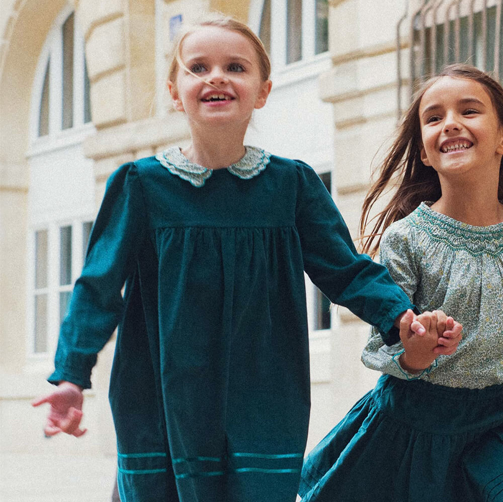 Emerald Green Corduroy Dress