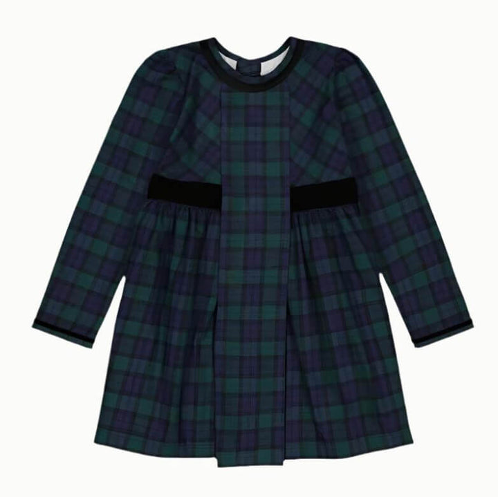 Big Sister - Green Tartan Dress