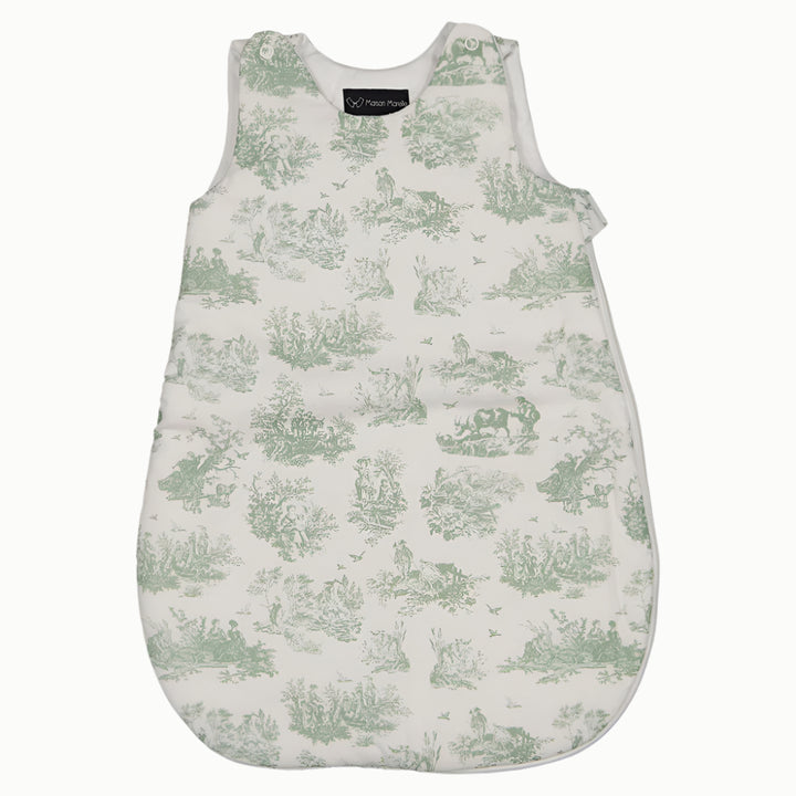 Green Toile de Jouy Sleep Sack