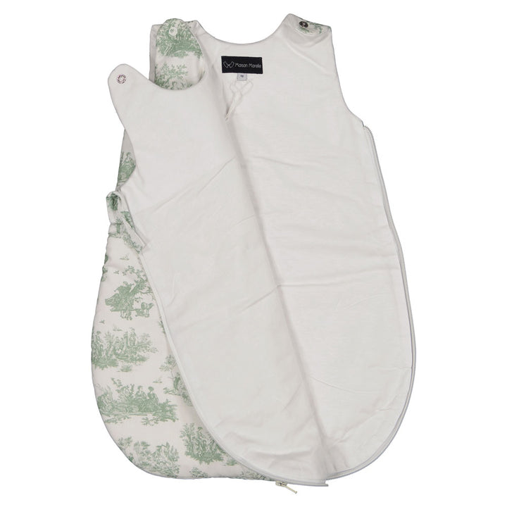 Green Toile de Jouy Sleep Sack