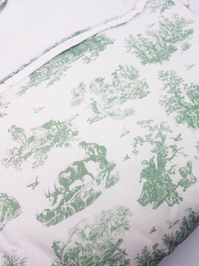 Green Toile de Jouy Sleep Sack